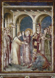 Fresco of the Life of Saint Martin (Detail) by Simone Martini