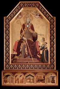 Saint Louis of Anjou crowns Robert I of Naples by Simone Martini