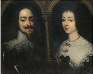 Double Portrait of King Charles I and Queen Henrietta Maria by Sir Anthony van, Dyck