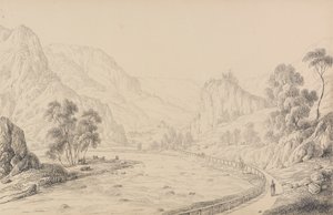 Album of 30 Views in the Tyrol and Italy: Between Brixen and Klausen - Tyrol, 27th Oct.r 1840 by Sir Charles D