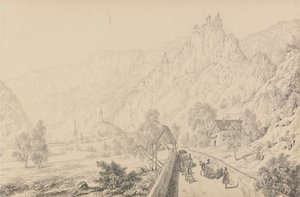 Album of 30 Views in the Tyrol and Italy: The Ruins of the Nunnery of Seben near Klausen, 27th Oct.r 1840