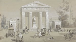 Statue of the Marquis of Hastings in Tank Square - Calcutta by Sir Charles D