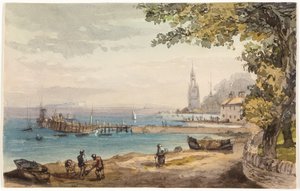 View from the Hotel Swanaze, India by Sir Charles D