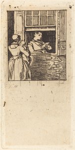 Woman at a Window, Reading a Letter by Sir David Wilkie