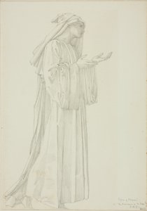 Figure of Pilgrim in Romaunt of the Rose by Sir Edward Burne Jones