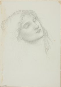Head of Woman with Eyes Closed