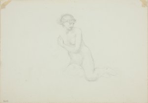 Seated Female Nude by Sir Edward Burne Jones