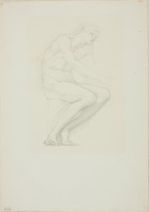 Seated Male Nude