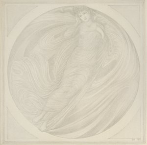 Eurydice Floating Among Flames, 1872-1875 by Sir Edward Coley Burne Jones