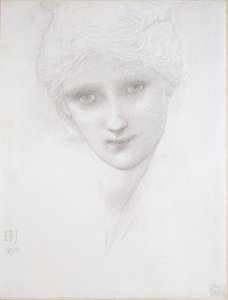 Head of a Woman by Sir Edward Coley Burne Jones
