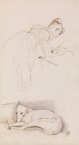 Studies of Woman and Greyhound by Sir George Hayter