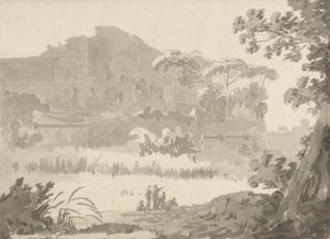 Vatican from the road to Ponte Mola by Sir George Howland Beaumont seventh Baronet