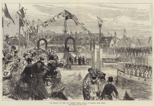 The Marquis of Lorne and Princess Louise landing at Halifax, Nova Scotia