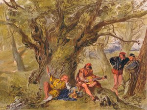 As You Like It: Act II, Scene V. Under the Greenwood Tree, sung by Amiens by Sir John Gilbert