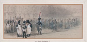 National Guard at The Tuileries, 1846 by Sir John Gilbert