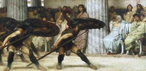 The Pyrrhic Dance by Sir Lawrence Alma Tadema