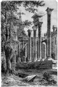 Remains of a Roman Theatre at Besancon, France by Smeeton
