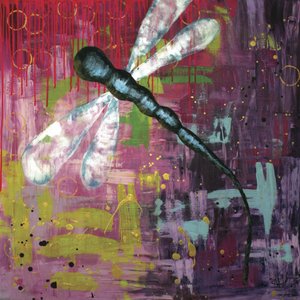 Vibrant Abstract Dragonfly by Sofia Toborg