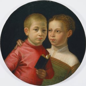 Double Portrait of a Boy and Girl of the Attavanti Family by Sofonisba Anguissola