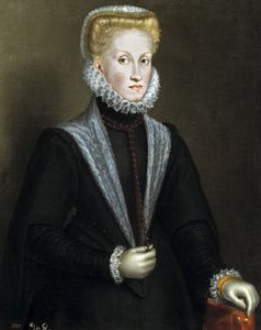 Portrait of Anna of Austria, Queen Consort of Spain and Portugal, 1573 by Sofonisba Anguissola