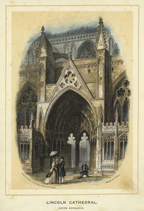 Lincoln Cathedral, South Entrance by Solomon Alexander Hart