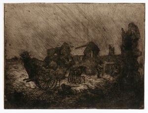 Cart and Ruins by Solon H. Borglum