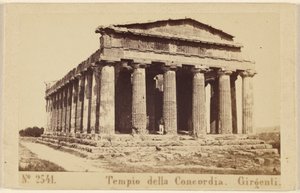 Temple of Concordia, Agrigento by Sommer and Behles