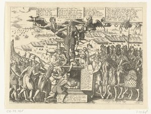 Reproduction of the Caricature of the Statue of Alva, 1571 by Sons, and Stewart, G. Waterston