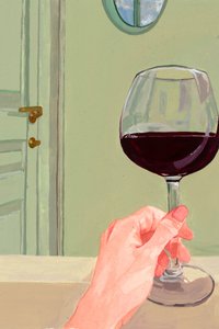 Relaxing Wine Moment by Sophia Novosel