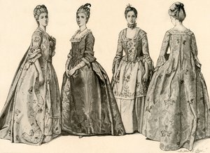 Clothing during the Reign of George II 1735-1760, 1903, 1937