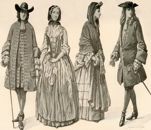Clothing during the Reigns of Charles II, James II, William and Mary 1682-1700