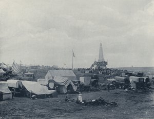 A Commemoration Scene at Paardekraal (black and white photo) by South African Photographer