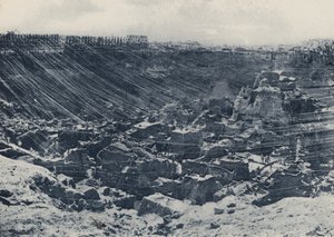 Scenes in the Old Days, Kimberley Mine in 1874 (b/w photo) by South African Photographer