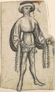 A Standing Courtier by South German 15th Century