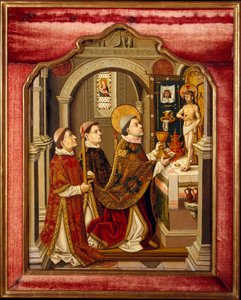 The Mass of Saint Gregory by Spanish Painter