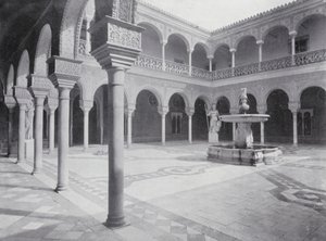 Court in the House of Pilate, Seville by Spanish Photographer