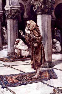 At Prayer, late 19th century by Spanish School