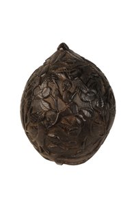Carved coconut money box bugbear, Spanish Colonial, c.1800 by Spanish School