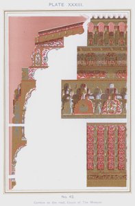 Cornice to the roof, Court of The Mosque by Spanish School