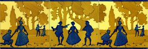 Country Gallant Scene by Spanish School