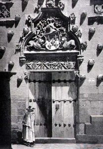 Door of Casa de las Conchas, Salamanca by Spanish School