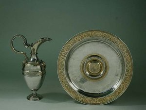 Ewer and basin, Aragonese or Castilian, late 16th century