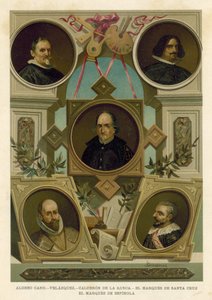Famous Spanish historical figures of the 17th Century by Spanish School