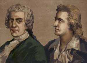Friedrich Gottlieb Klopstock and Friedrich Schiller, German poets