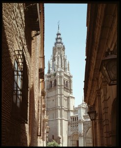Gothic Art: view of the Cathedrale Sainte Marie (Saint Mary) 13th-15th century Toledo, Spain by Spanish School