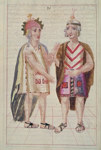 Illustration from Historia y Genealogia Real de los Reyes Incas del Peru, known as the Codice Murua by Spanish School