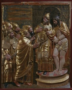 Jesus in front of Caiaphas (detail) by Spanish School