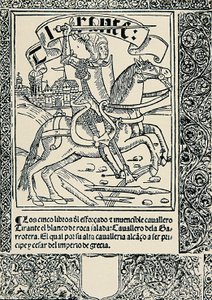 Knight on His Mount, Frontispiece of the Spanish Work 