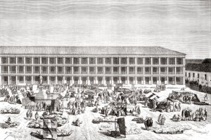 La Casa de los Portales, Plaza de Simon Bolivar by Spanish School