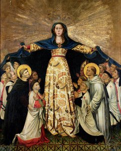 Our Lady of Grace and the Masters of the Order of Montesa by Spanish School